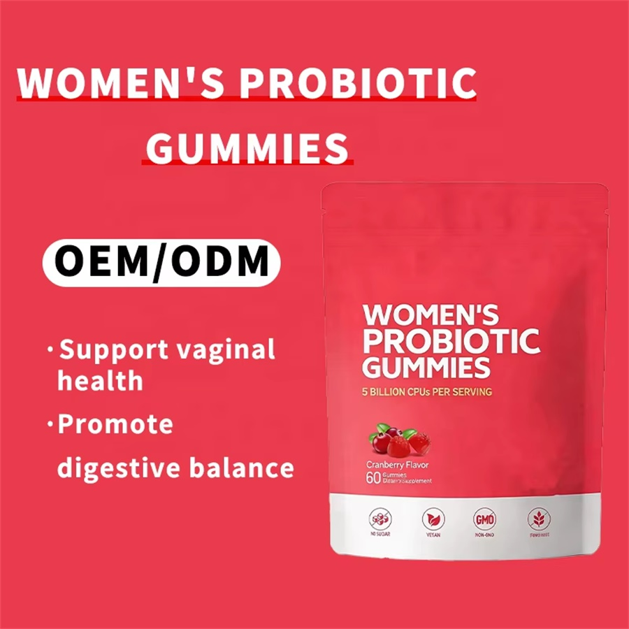 5 Billion Cfus Cranberry Probiotic Gummies for Digestive Wellness