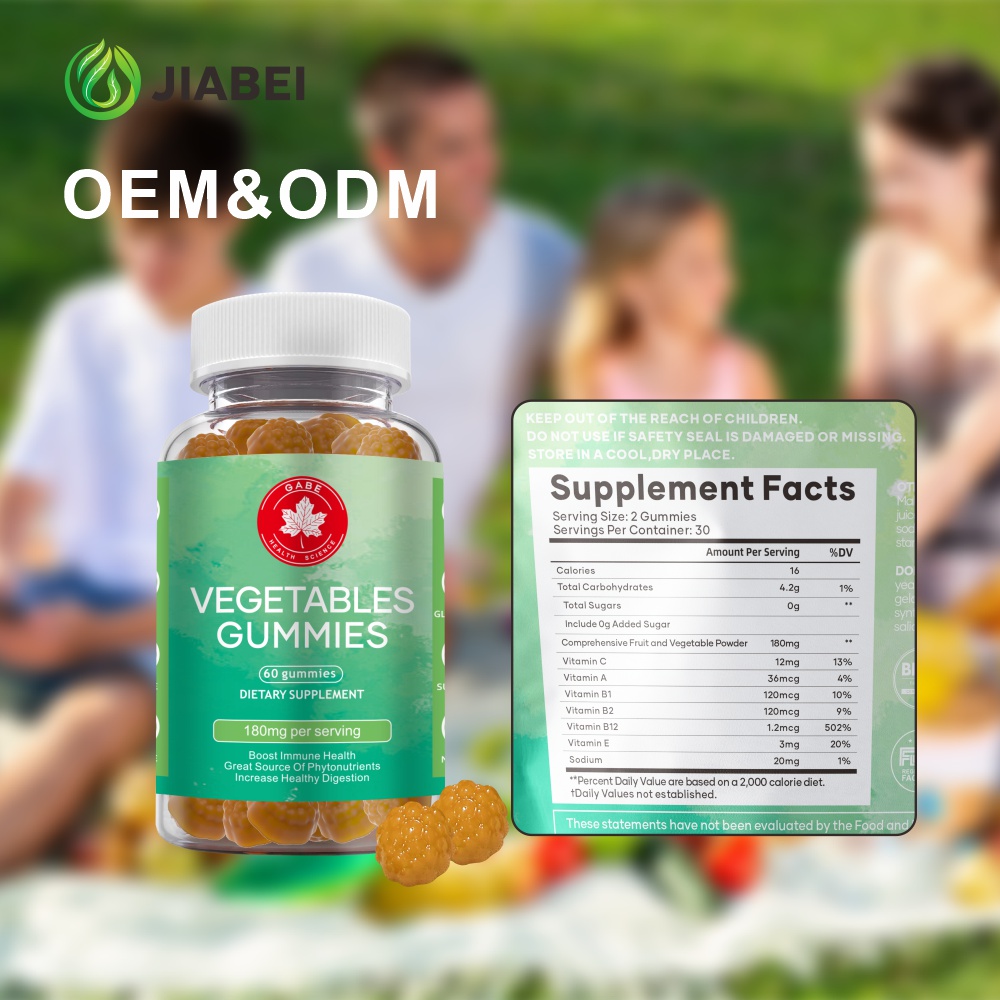 Factory supplements wholesale Vegetable Dietary Fiber Supplement Gummy Nutritional Balance for Adult Vitamins Promote Gut Health