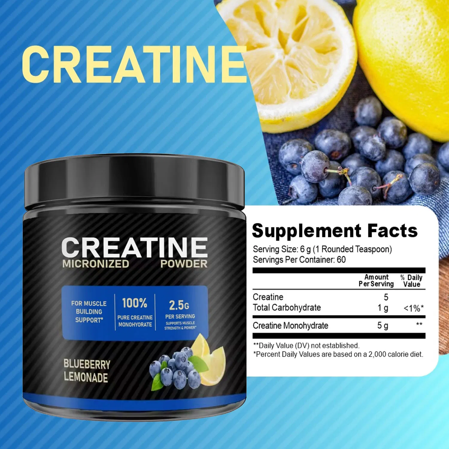 Olli Factory Pre Workout Creatine Monohydrate Powder