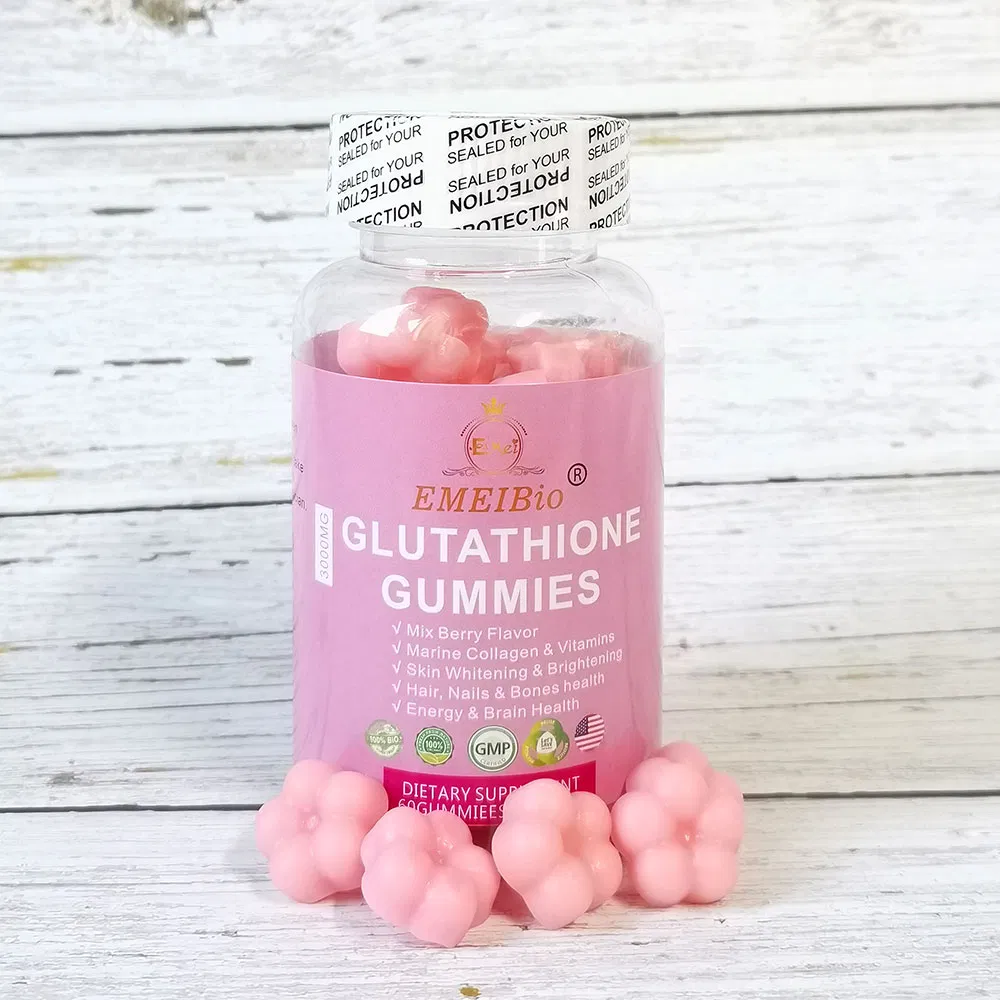 Self-Branded Brightening Skin Tone Probiotic Gummies Whitening Dietary Supplement Melatonin Skin Whitening Gummy