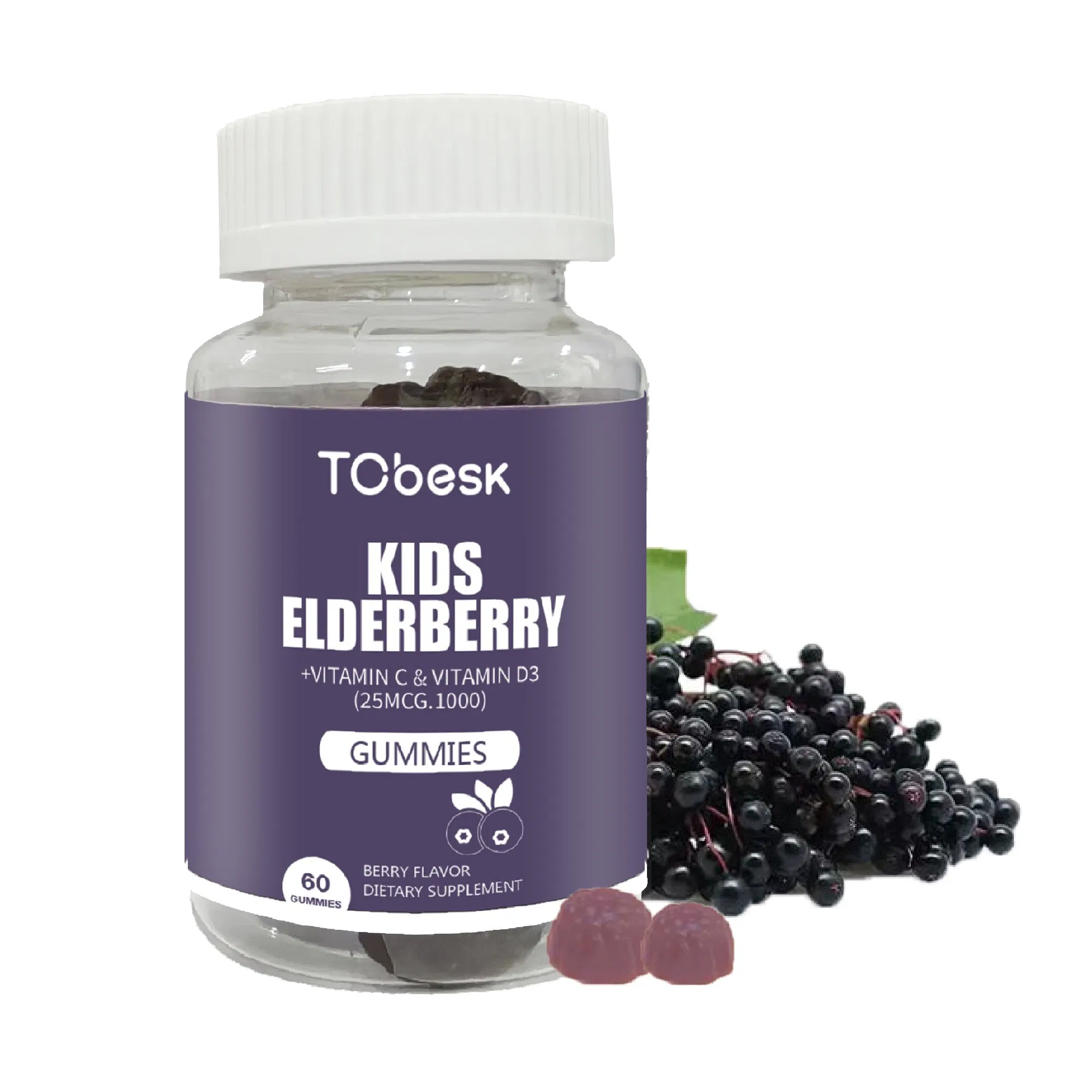 High Quality Children Dietary Supplements Support Immunity Kid's Elderberry Gummies