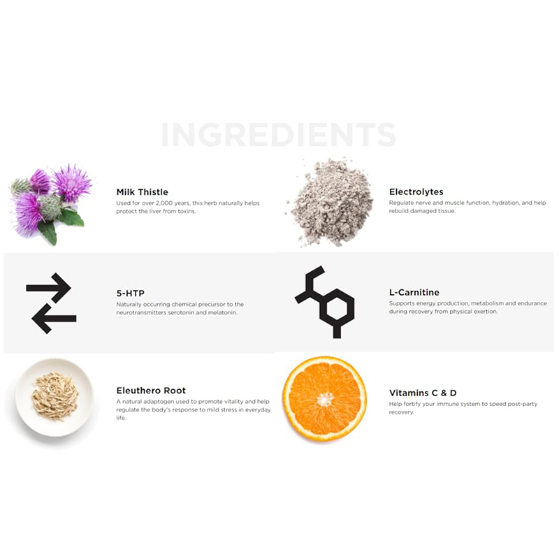OEM Clean Recovery Hydration Liver Protection Milk Thistle 5-Htp Electrolyte Powder