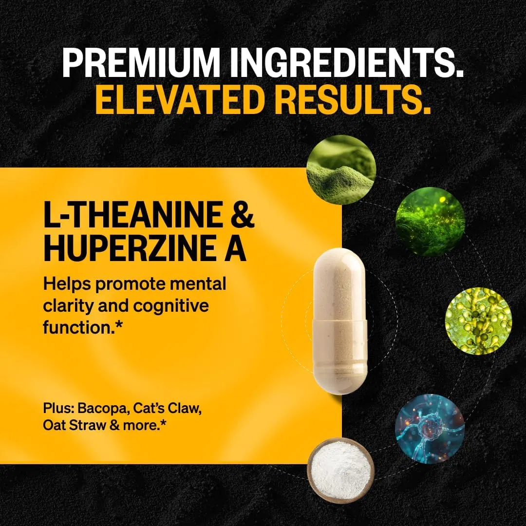 Brain Supplement Memory Focus Support Vitamins for Mental Support &amp; Clarity Cognitive Complex