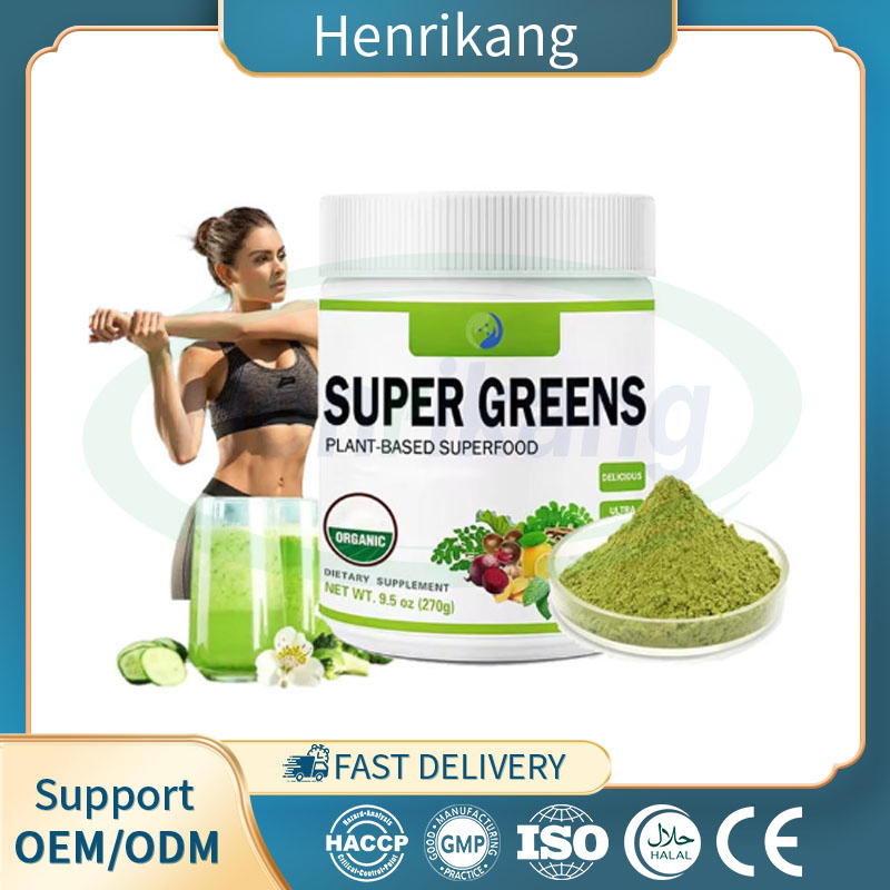 Ausreson OEM Energy Support Supplement Vegan Superfood Organic Detox Super Greens Powder