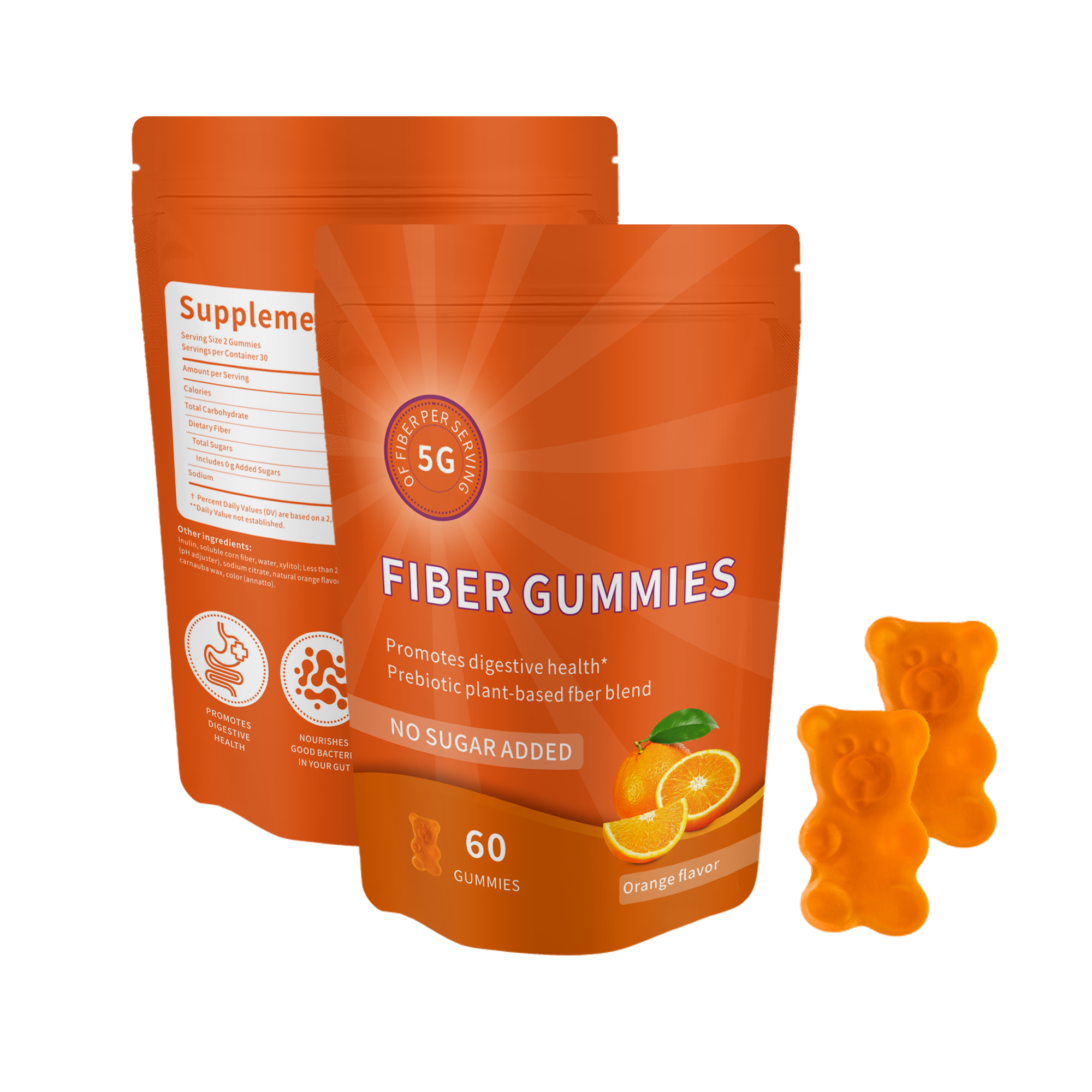 OEM/ODM Private Label Fiber Gummy Fiber Supplement Gummies