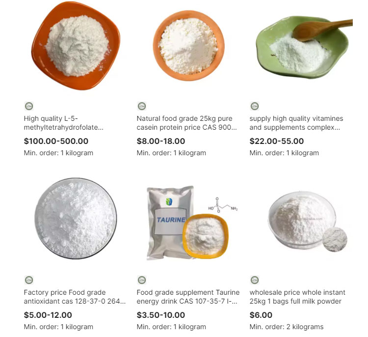 Active ingredients menu