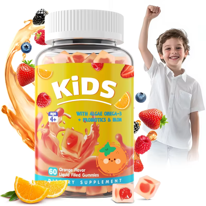 Factory Private Label Growth Kids Multivitamins Vegan Mineral Teen Baby Essential Supplement Multivitamin Gummies for Children