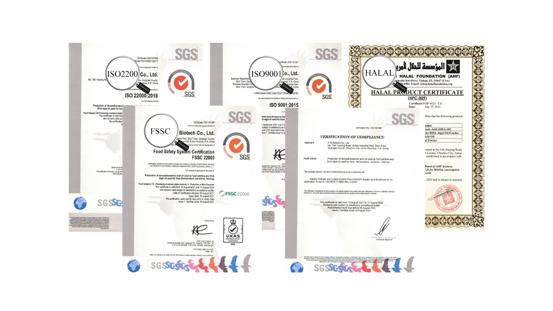 Product Quality Certifications