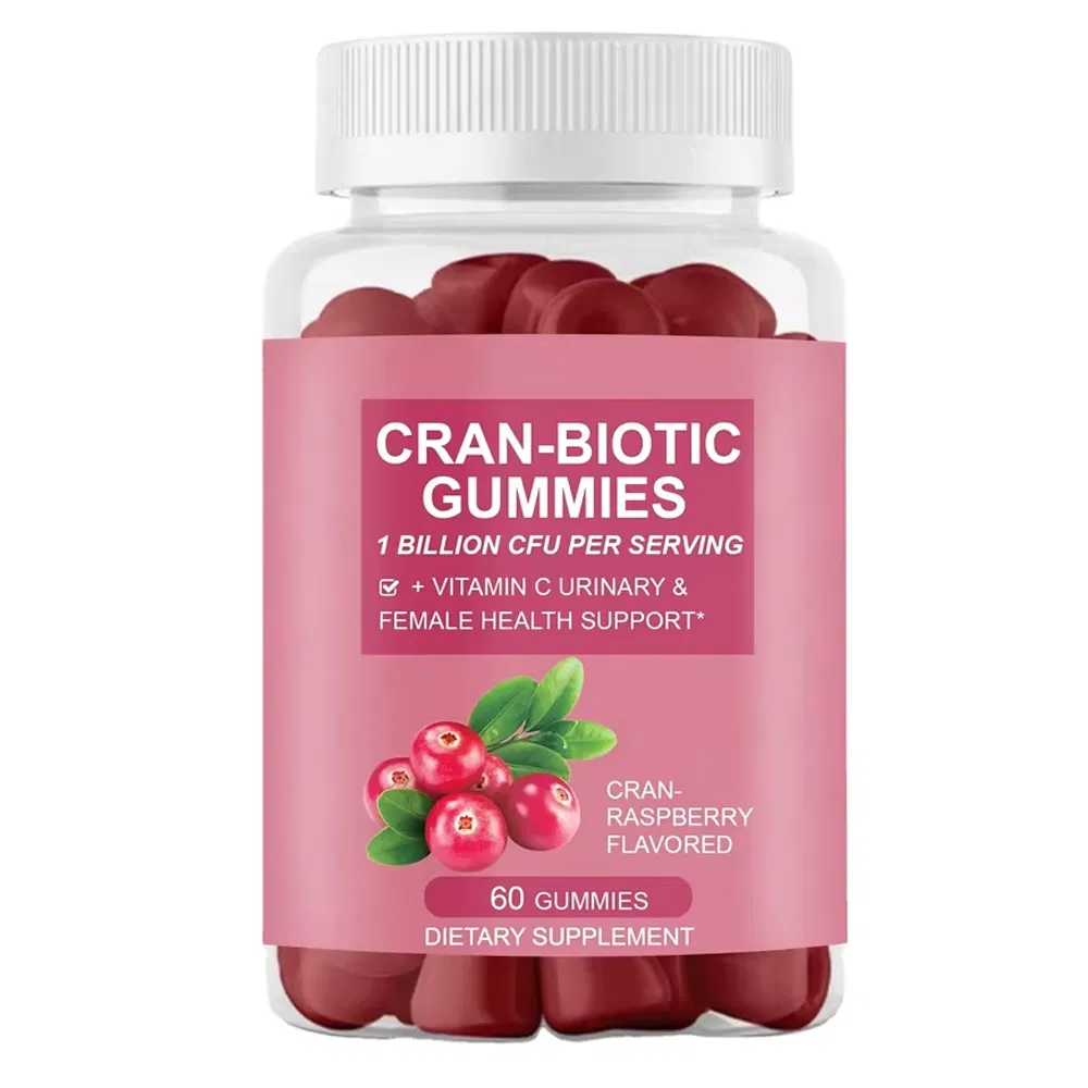 Women Adult Probiotics Vitamin C Gummies Cranberry Vegetarian Vegan Gummy