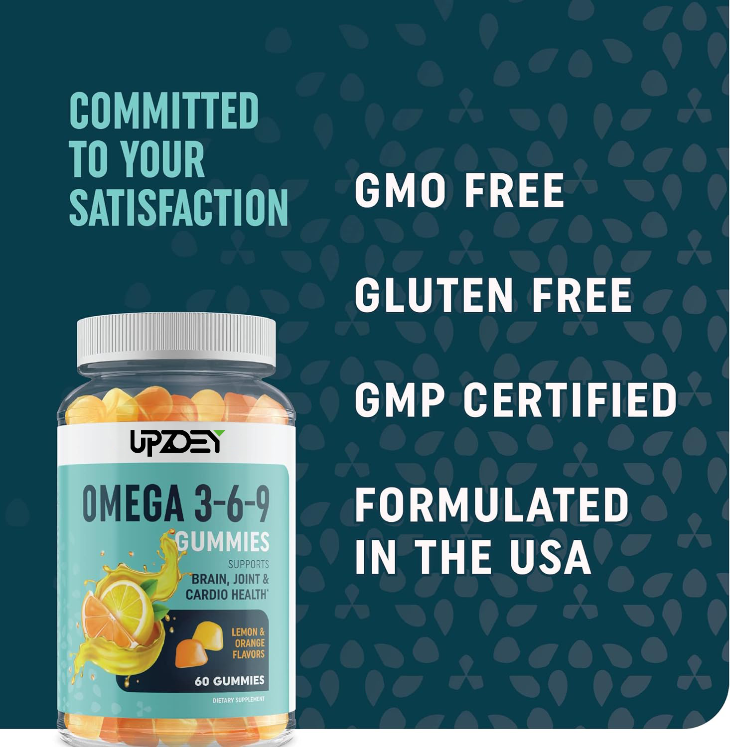 OEM Omega 3 6 9 + DHA Gummies Plant-Based Chia Seed Oil &amp; Algae DHA Essential Fatty Acid Supplements for Adults and Children