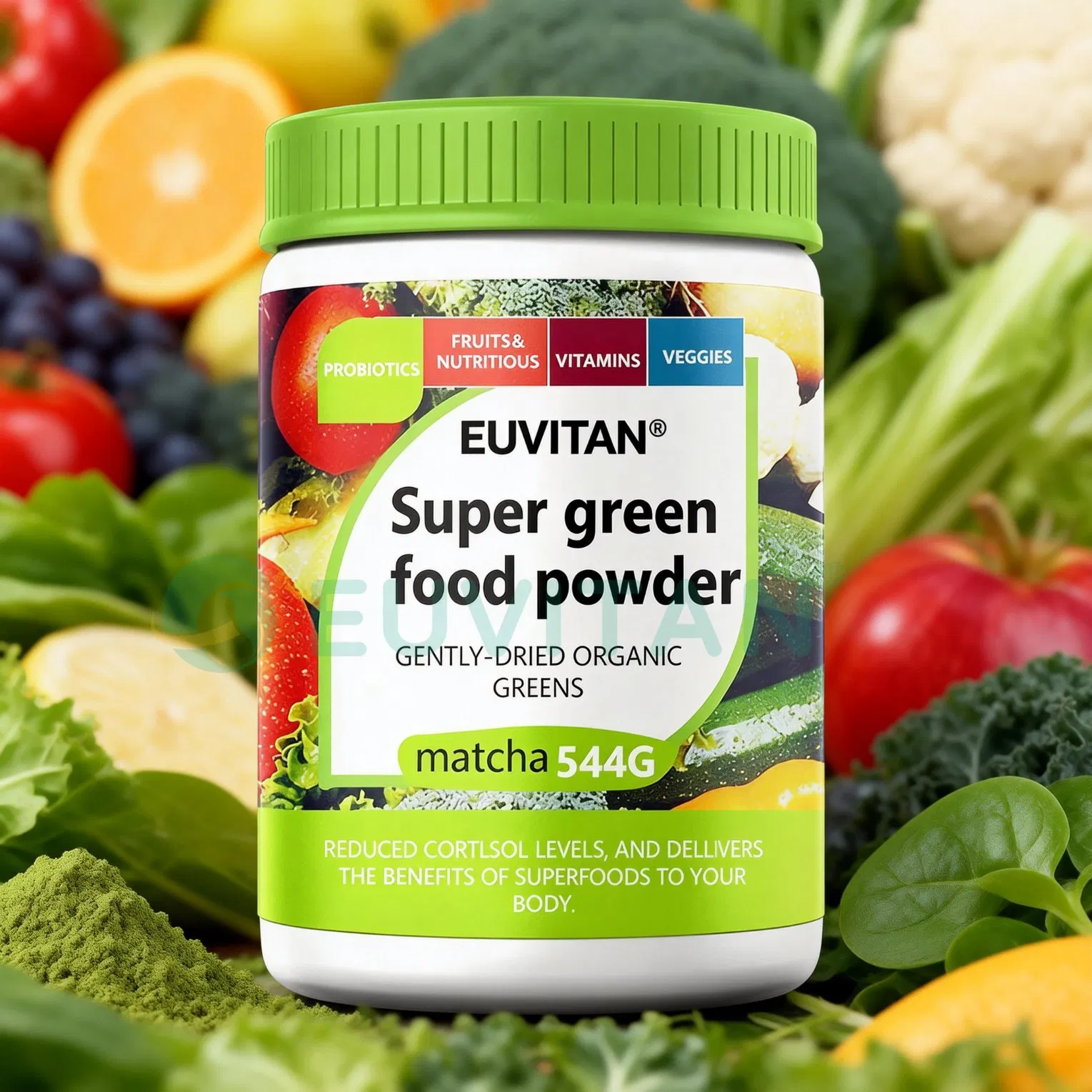 OEM Supply Super Green Digestive Enzymes Bloom Superfood Nutrition Smoothie Grass Greens Powder for Adults for Pregnant Women