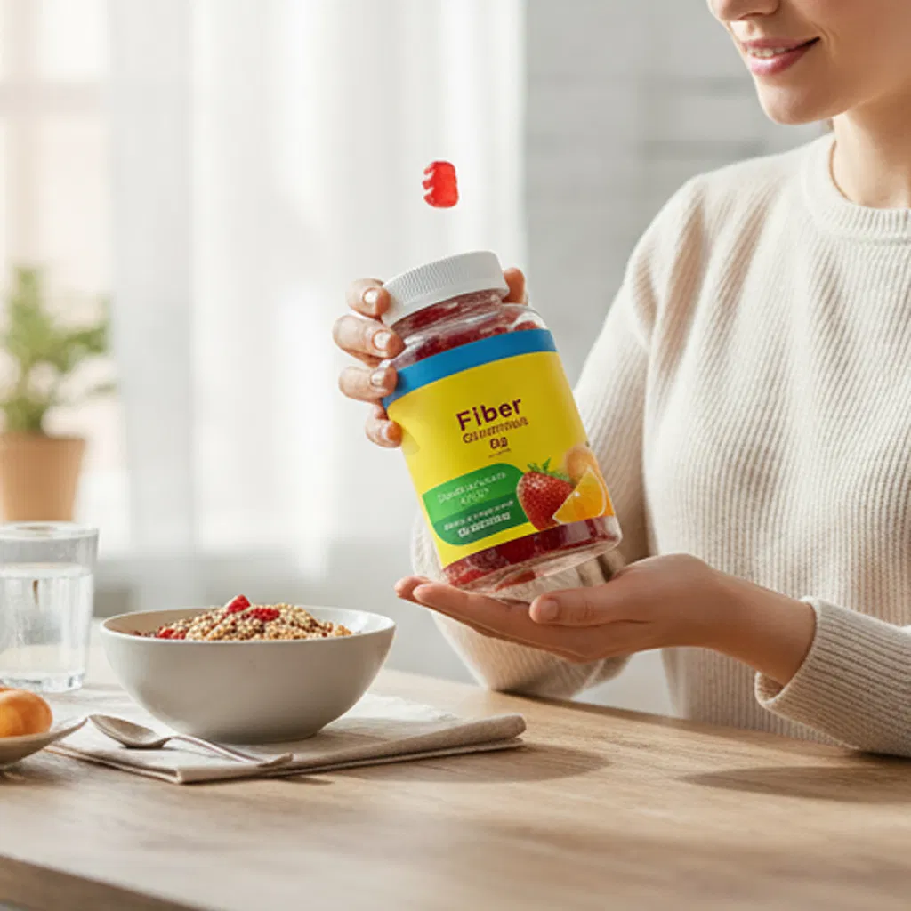 Wholesale Cross-Border Temu Vitamin Inulin Gummies with Satiety Effect, Probiotics, Apple Cider Vinegar &amp; Dietary Fiber