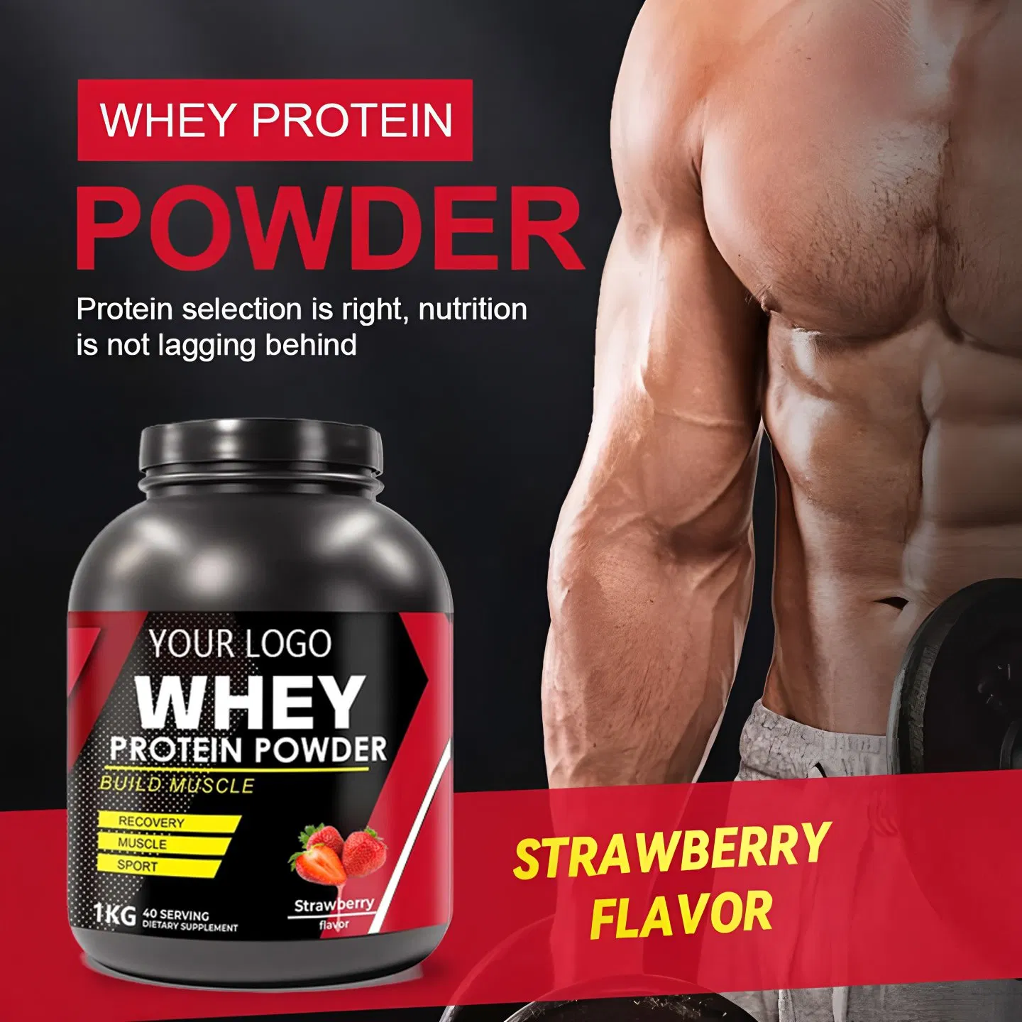 OEM/ODM 100% Pure Whey Protein Powder Quality Weight Gain Tablet Supplement Men Women Protein Powder