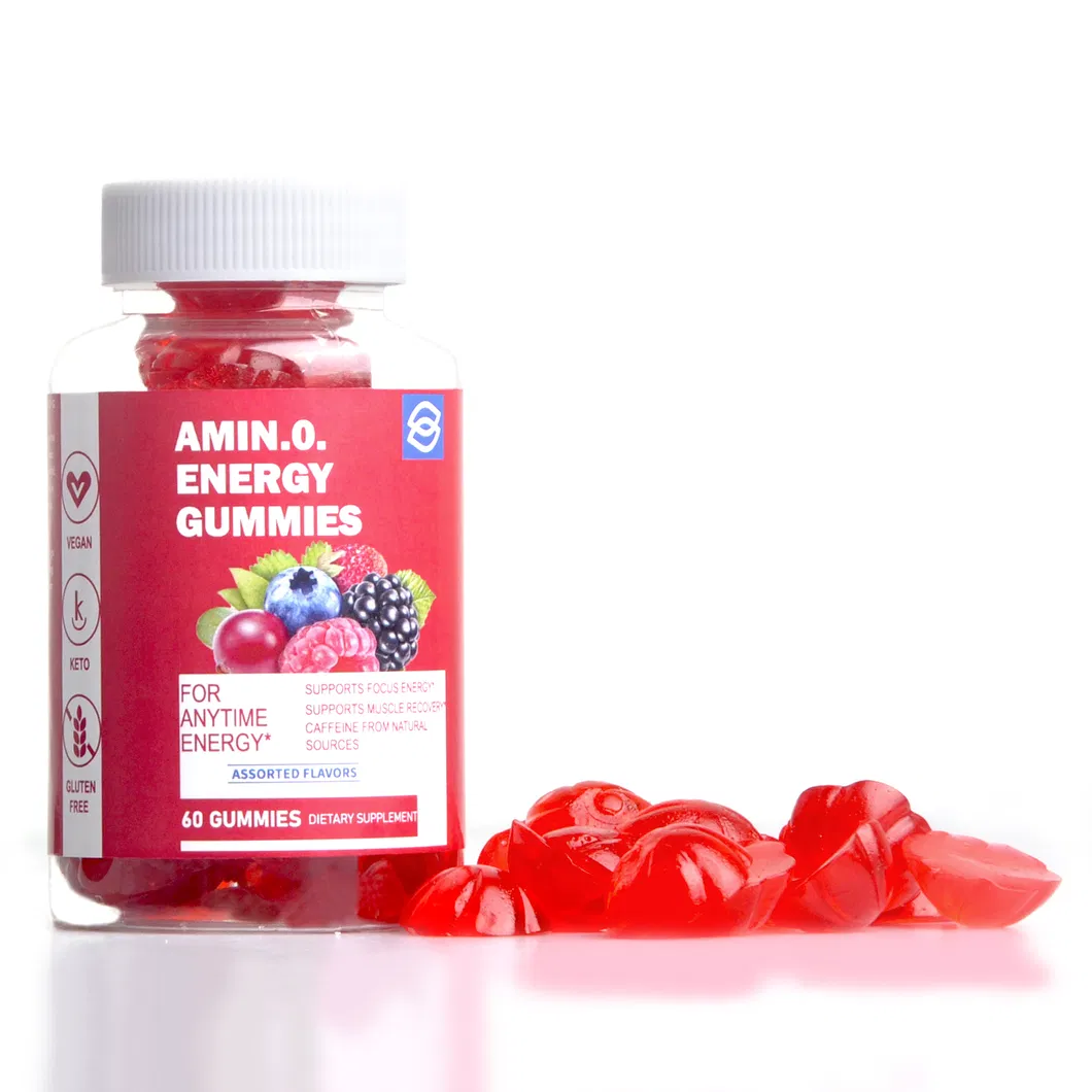 New Energy Gummies Vitamin B12 Green Tea Energy and Metabolism Support Immunity Weight Loss Fat Burning Gummies