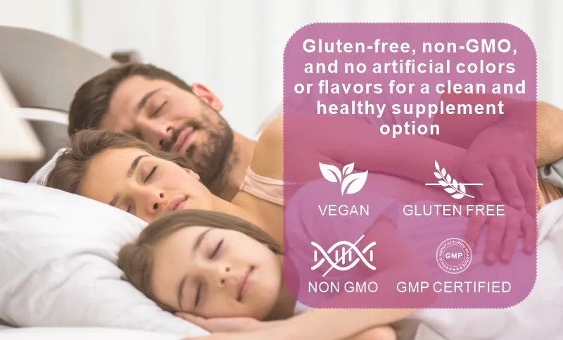 Sleep Gummies with L-Theanine, Lemon Balm, Melatonin Supplements for Sleeping, Sleep Aid