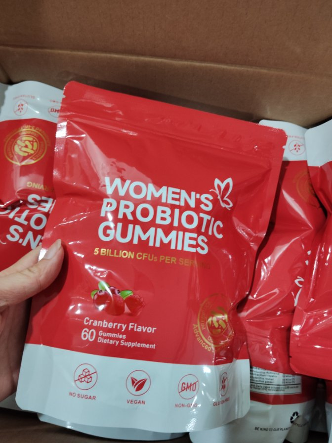 Wholesale Women Vaginal Probiotic Gummies Nutrition Supplement Female Cranberry Probiotics Gummies