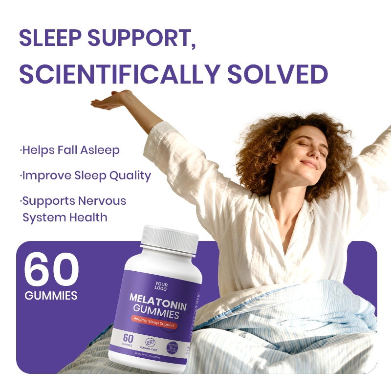 OEM Private Label 6mg Melatonin Gummies Sleep Aid Supplement for Adults
