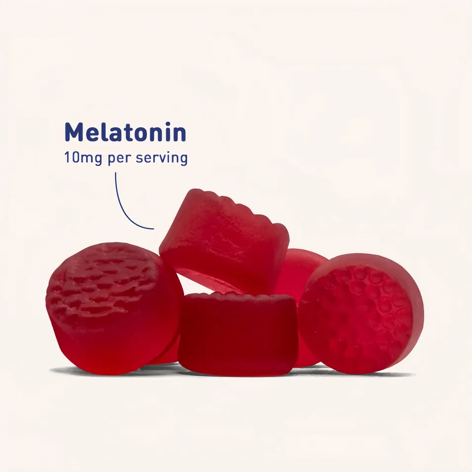 Euvitan Strawberry Flavor Adult 10 Mg Melatonin Gummies 140 Count for Sleep Aid