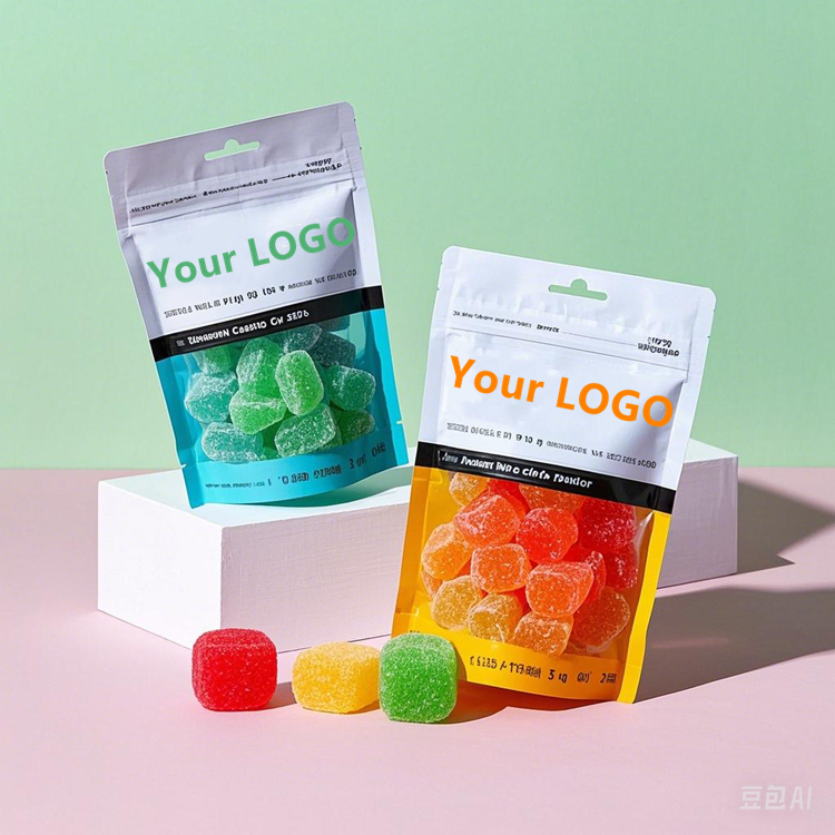 Wholesale Private Label Bagged Fiber Gummies Protein Bag of Chews Gummy Low Sugar Low Calorie 60 Gummy Bears