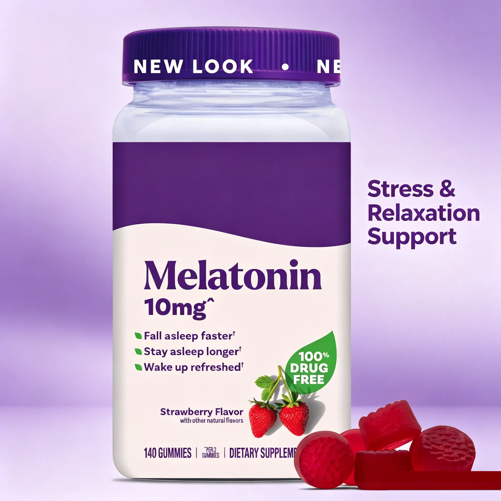 Sleep Capsule Gummies with Melatonin - Vegan Sleep Aid for Nighttime