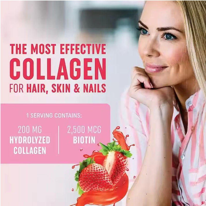 Organic All-in-One Collagen Gummies for Hair, Skin &amp; Nails