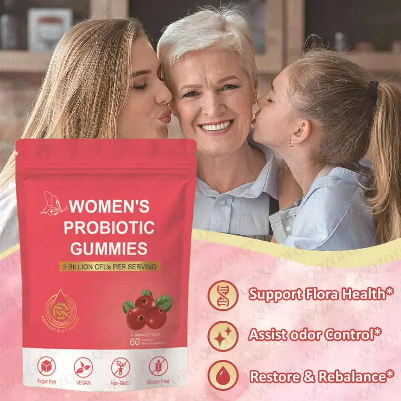 Advanced 3 in 1 Women Probiotic Gummies Women's Probiotics Gummy Cranberry Probiotic Gummies