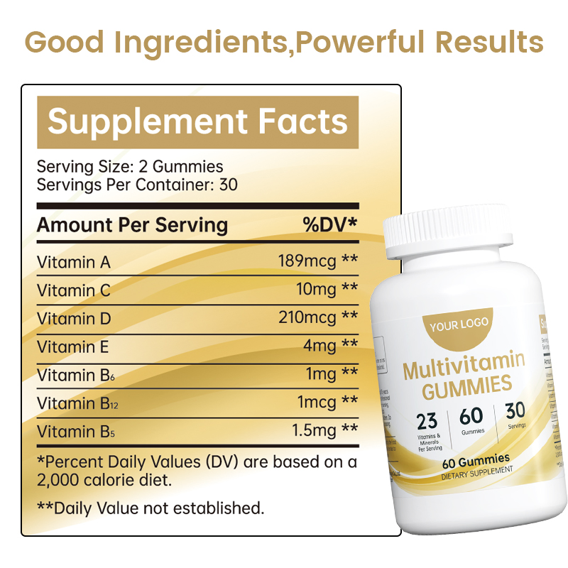 Adult Multivitamin Gummies for Energy &amp; Immunity - with B-Vitamins, No Artificial Sweeteners-Supports Metabolism Health, 60 Counts