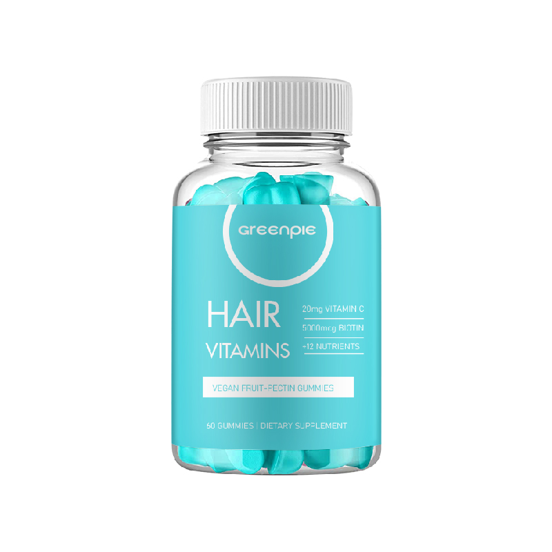 Greenpie Multivitamin Bears Private Label Vitamins for Hair Nails Growth Biotin Gummy Candies All Natural Ingredients