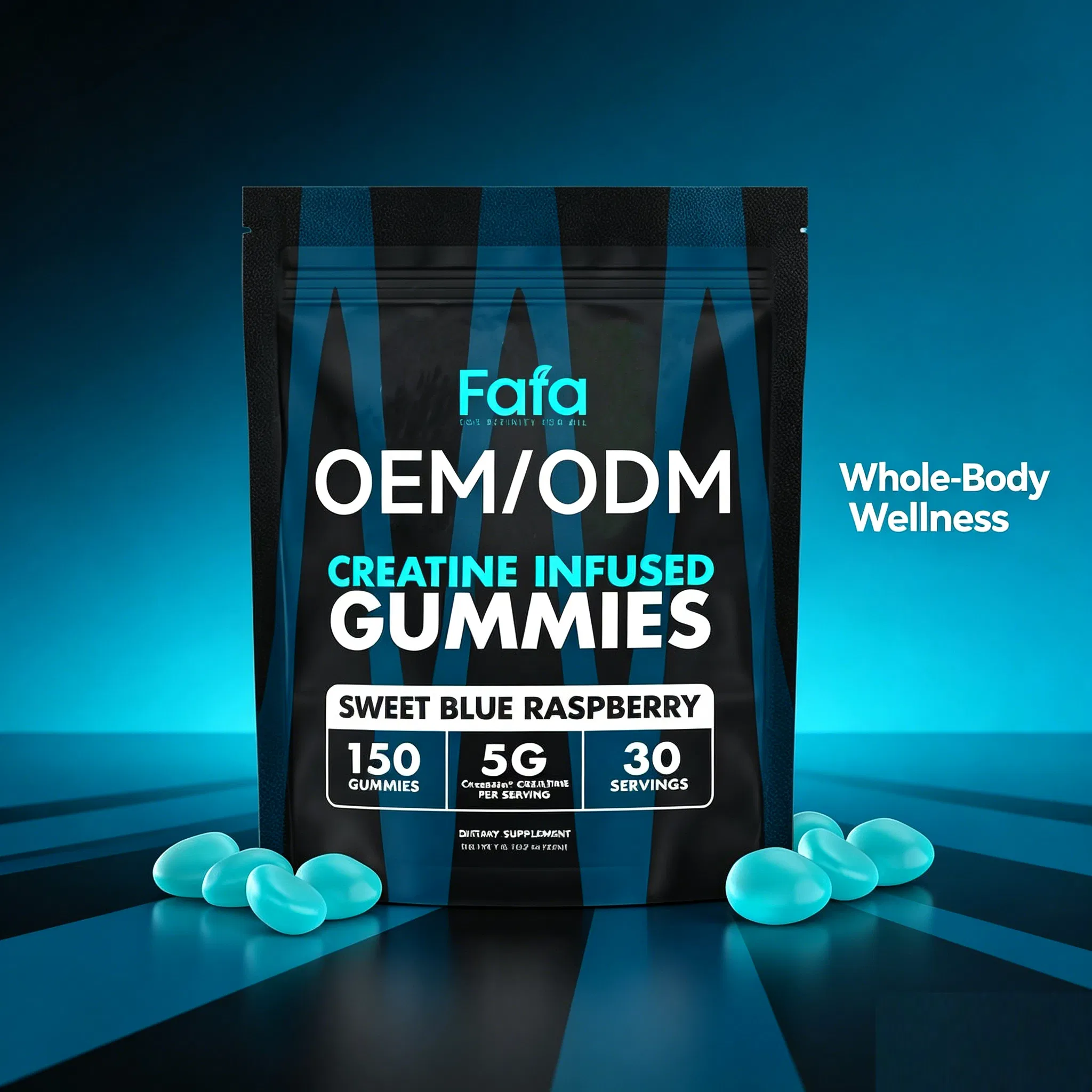 Probiotic-Infused Creatine Gummies Supplement - OEM and ODM Capabilities