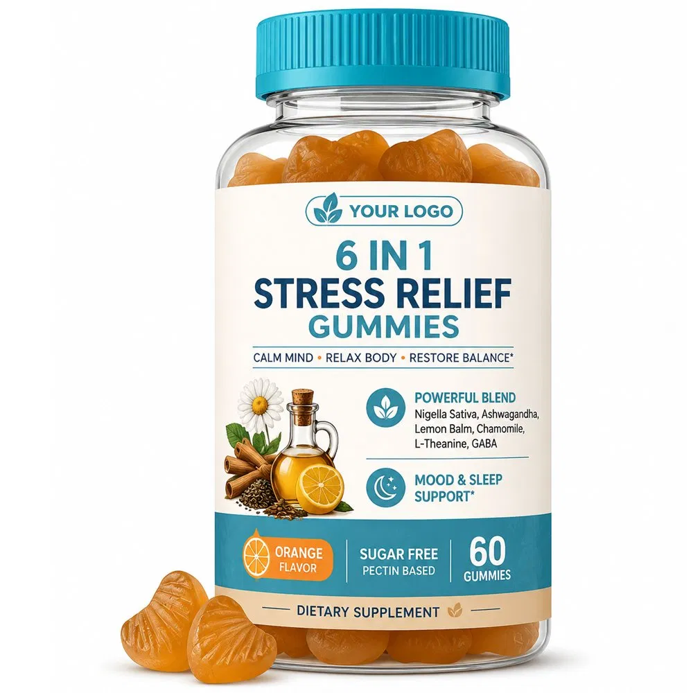 Sugar Free Ashwagandha Gummies Aids Relaxation Gummy with Ashwagandha Improved Deep Sleep