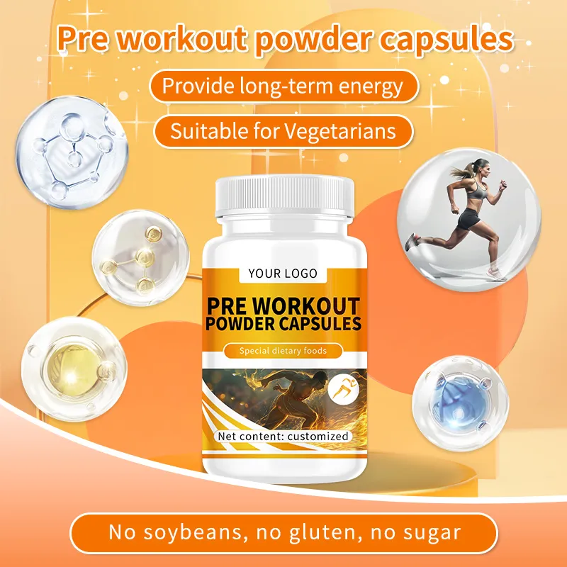 OEM Pre Workout Powder Capsule Nutritional Supplement to Enhance Athletic Performance Manufacturer