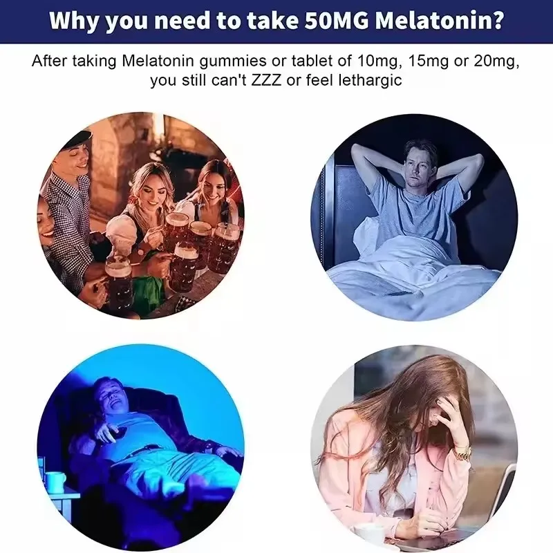 Nighttime Sleep Aid Natural Melatonin Gummies