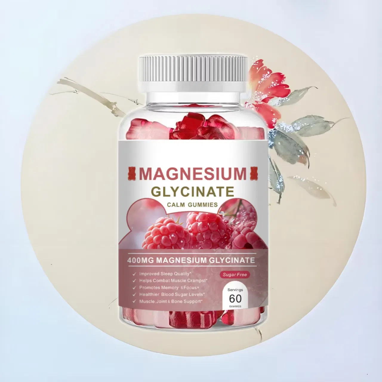 Sleep Aid and Calm Mood Magnesium Complex Gummy Supplement Magnesium Glycinate Gummies