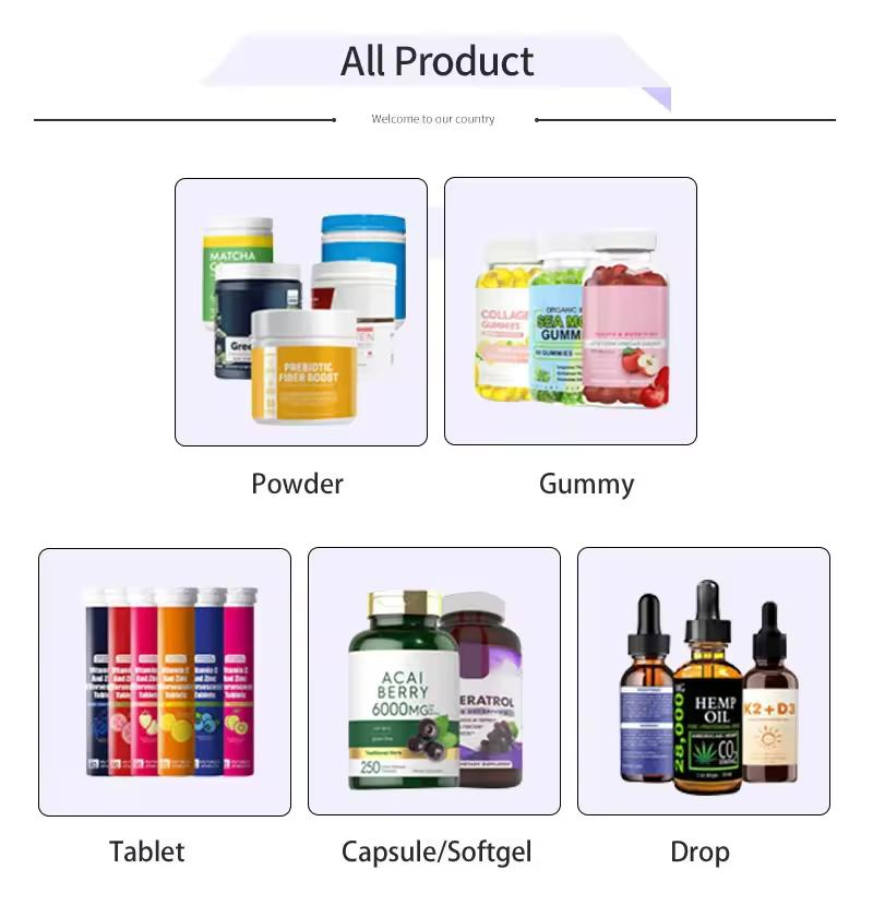 Private Label Enhance Boosts Metabolism Vitamin Sugarbear Vitamins for and Hair Skin Nails Collagen Gummies