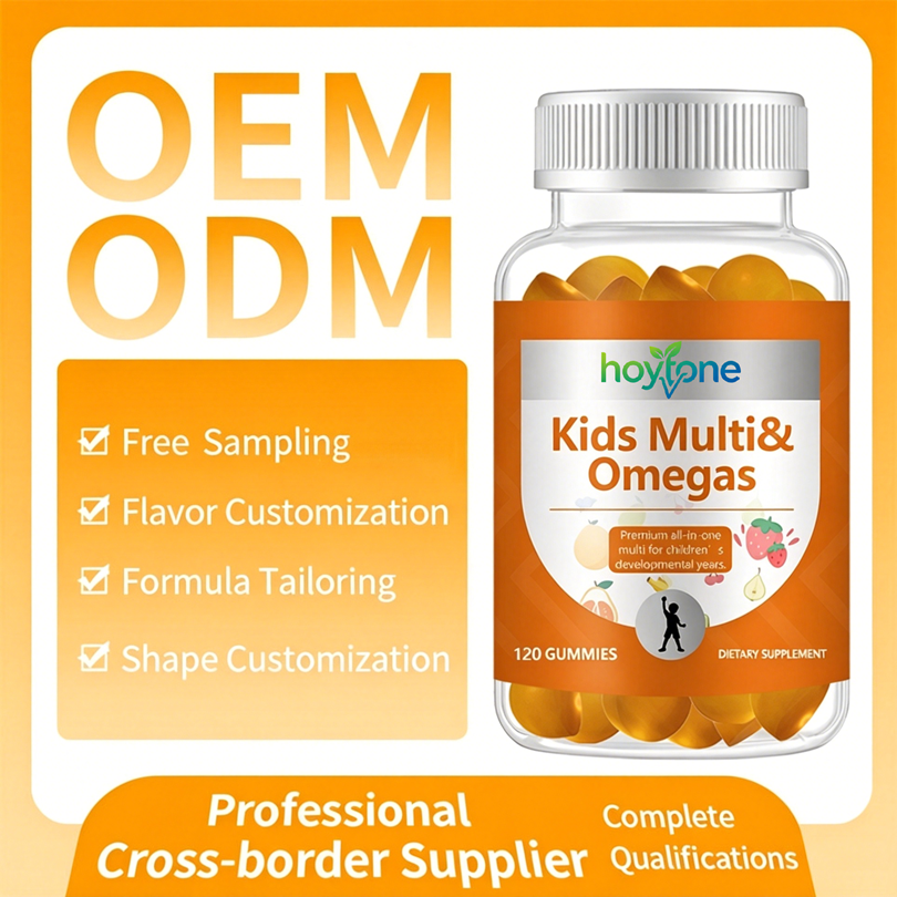 OEM Private Label Kids &amp; Adult Multivitamin Organic Omega 3 Gummies Fish Oil DHA &amp; EPA for Immune &amp; Bone Support Children Growth