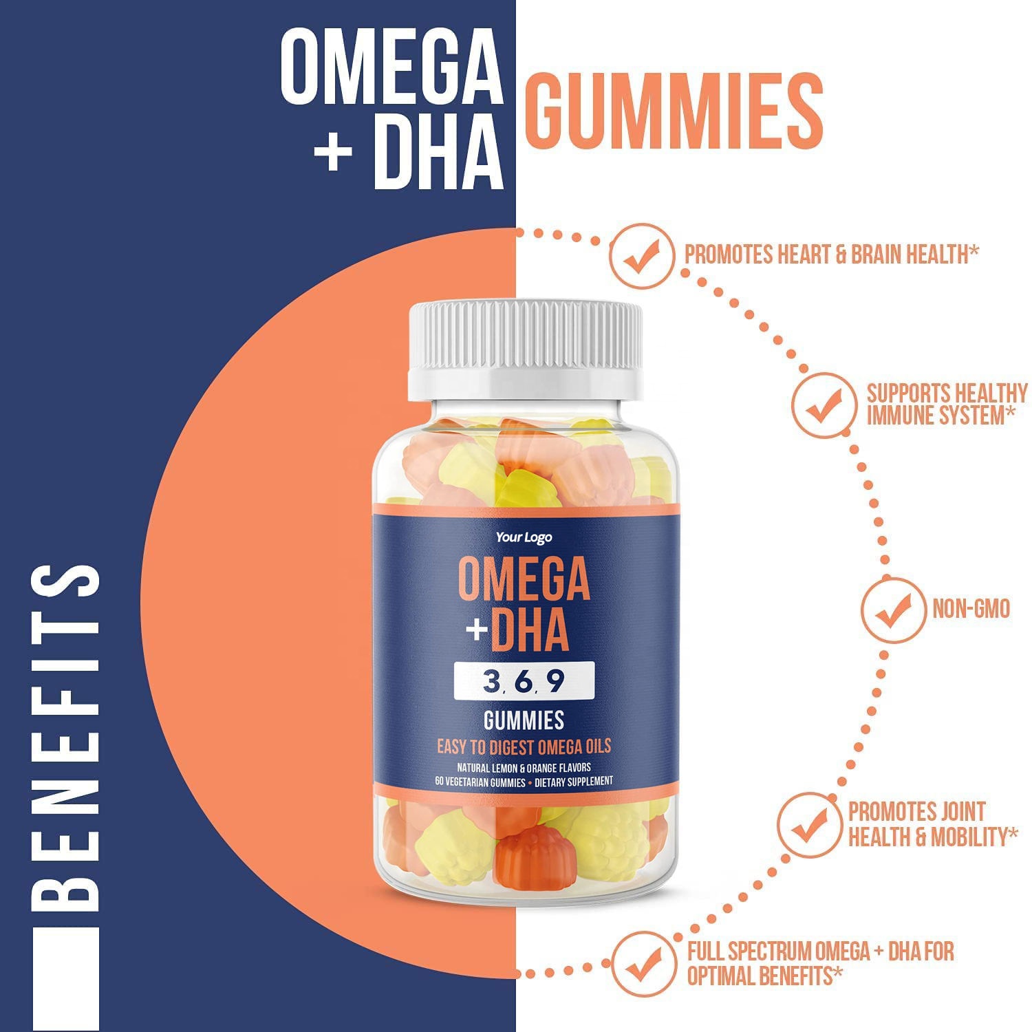 Cheaper High Quality omega Dha Gummies omega 3 6 9 Fish Oil Gummies Kids omega 3 Gummies for Kids