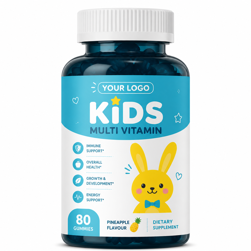 OEM ODM Kids Multivitamin Gummies Custom Flavor Packaging Gummy Supplement for Kids