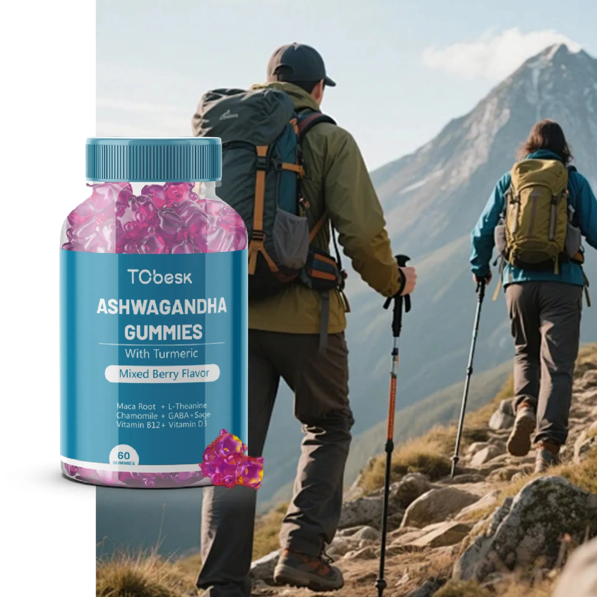 OEM Ashwagandha Gummies for Adults Support Immunity Ashwagandha Extract Supplement.