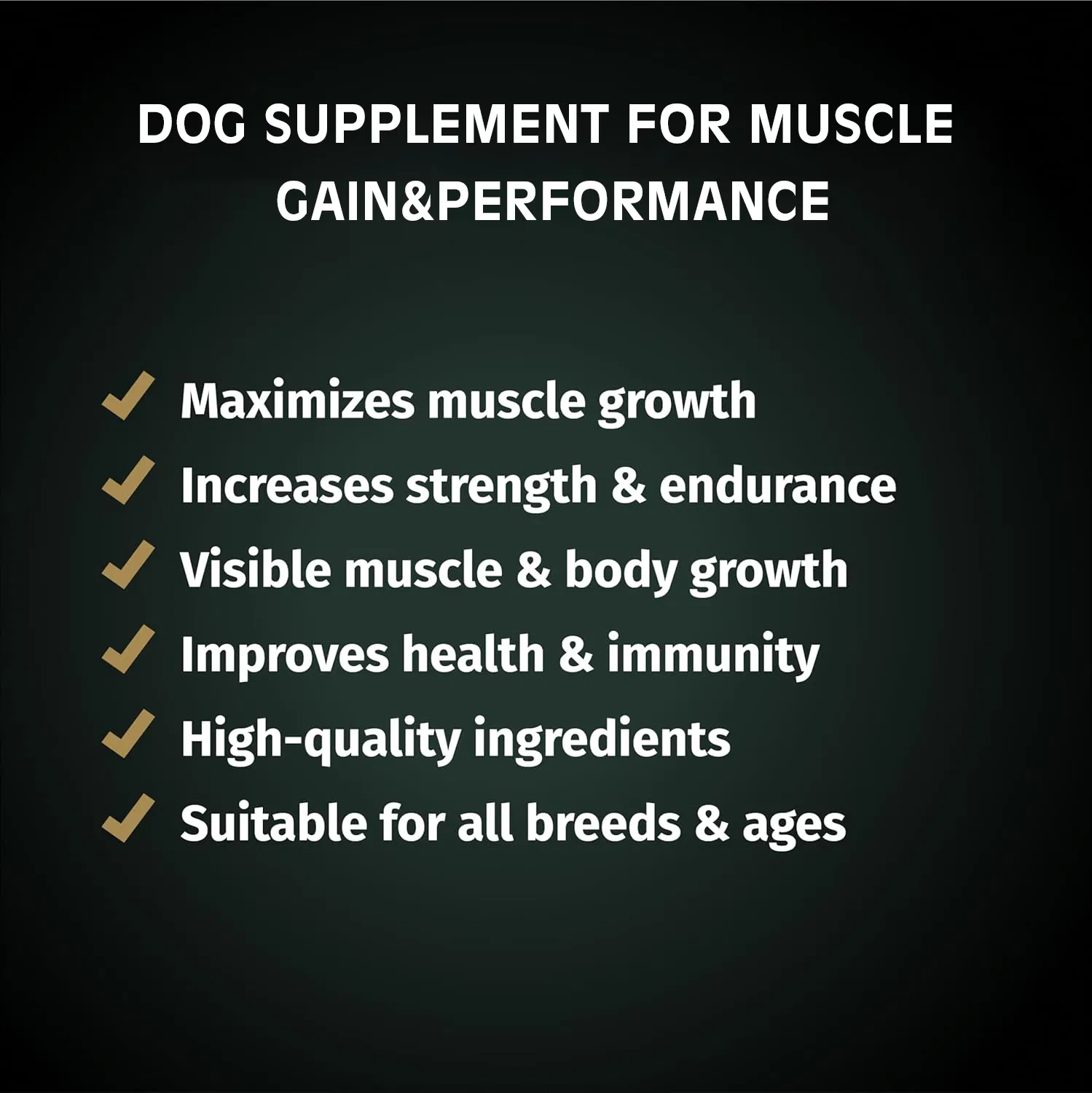 High-Protein Dog Muscle Gain Powder, Pet Joint Health Care Supplement, Max Muscle Builder
