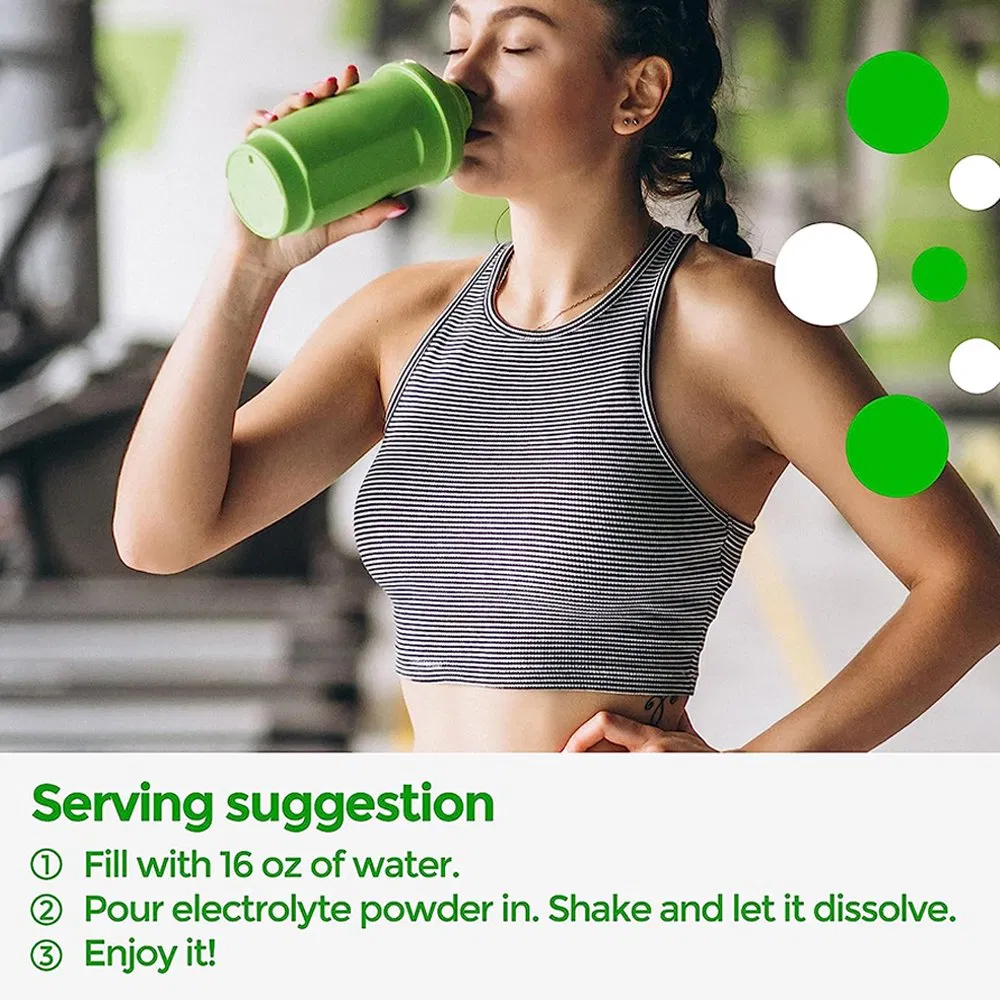 Contains Bcaas &amp; Multi-Vitamins Vegan Electrolyte Drink Lemon Flavor Hydration Electrolyte Powder