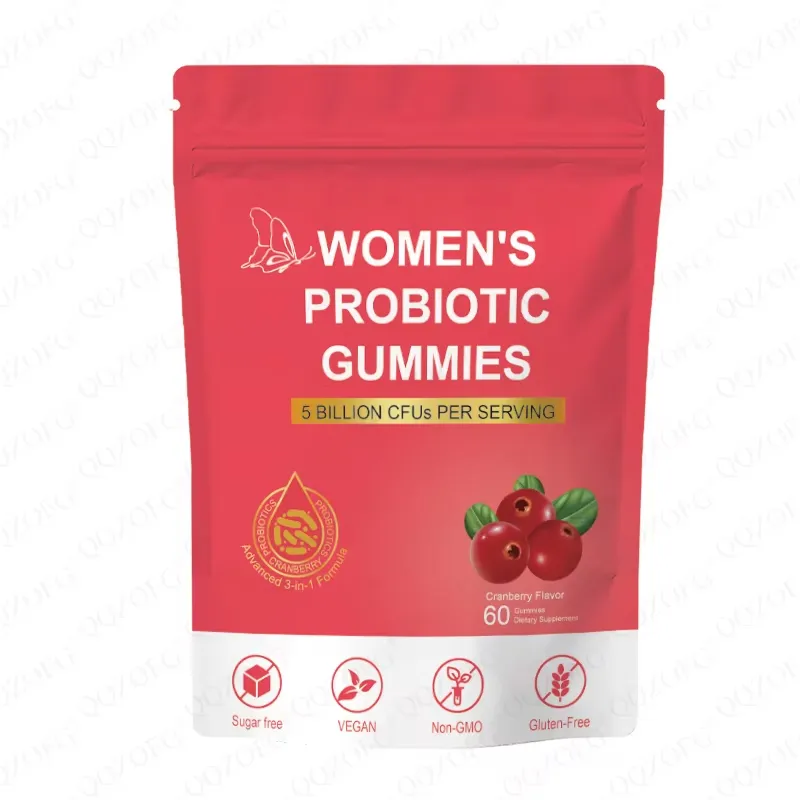 Advanced 3 in 1 Women Probiotic Gummies Women's Probiotics Gummy Cranberry Probiotic Gummies