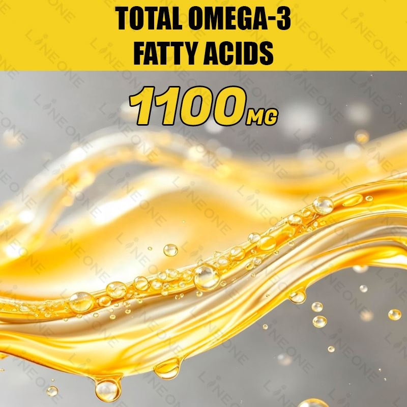 Wholesale Supplements Vegan Omega-3 Fish Oil Supplements 1100mg Private Label Omega-3 Fish Oil Gummies
