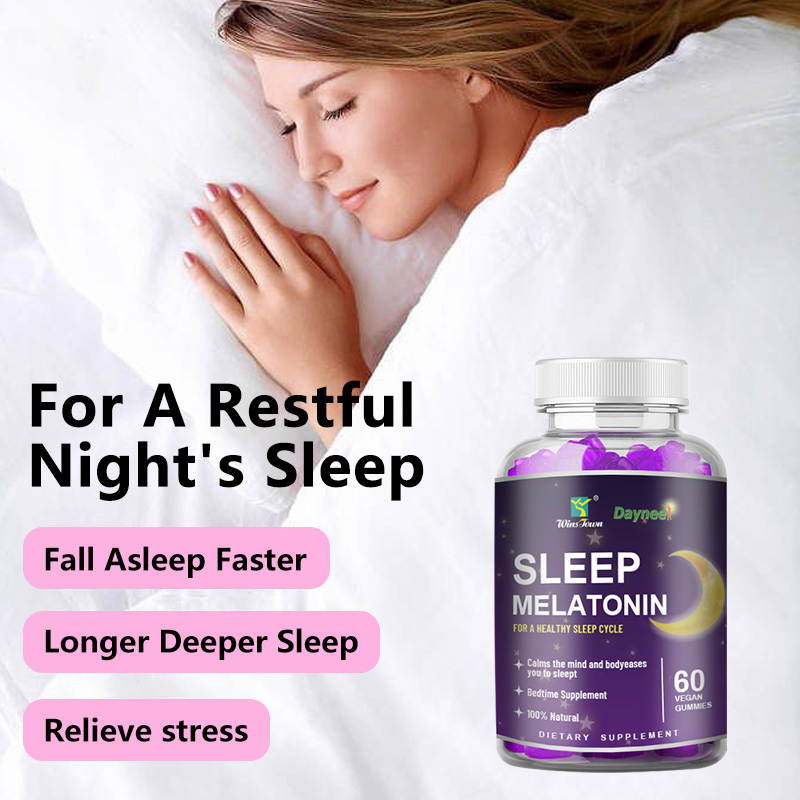 Private Label Melatonin Gummies Vegan Sleep Aid Gummy with Vitamin B6