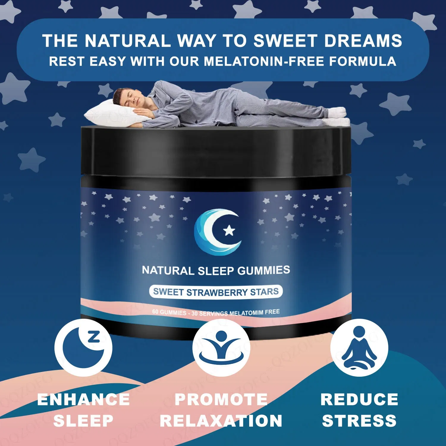 OEM Private Label Nighttime Sleep Aid Natural Melatonin Gummies
