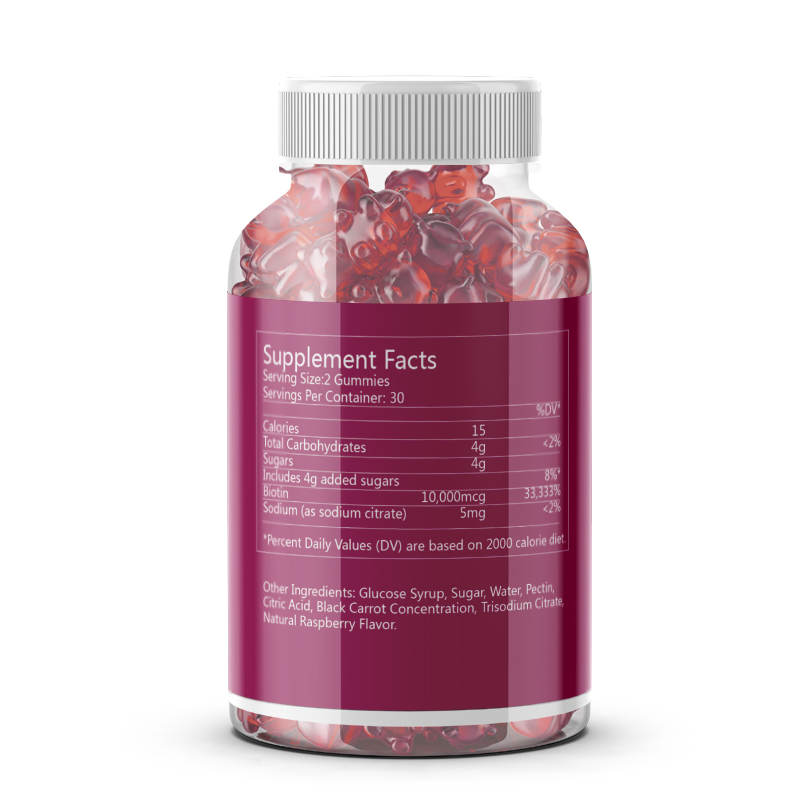 Tcbesk Biotin Gummies Alleviate Skin Aging Hair Nails Care Strengthen Brittle Nails Improve Skin Elasticity