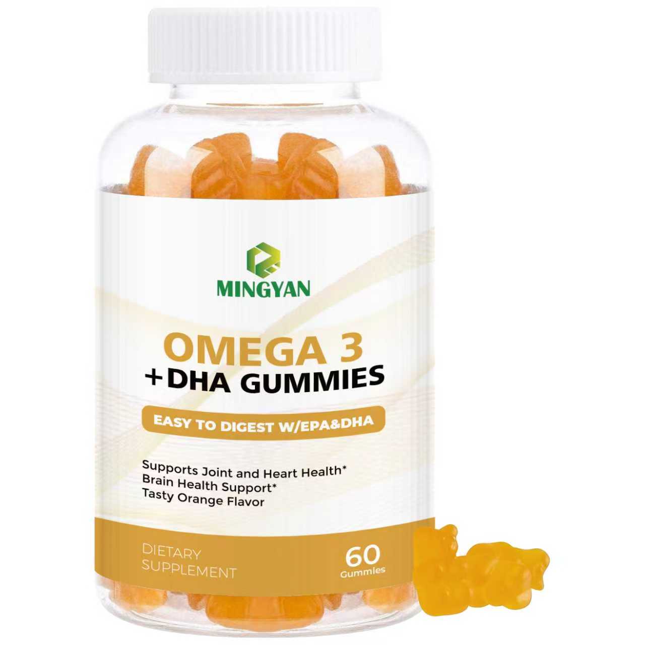 OEM/ODM Omega 3 + DHA Fish Oil Gummies Complex Vitamins Minerals Daily Supplements Joint Flexibility Heart Health Brain