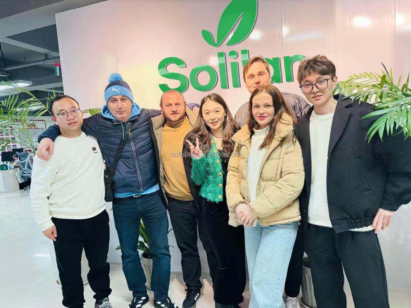 Customers visiting