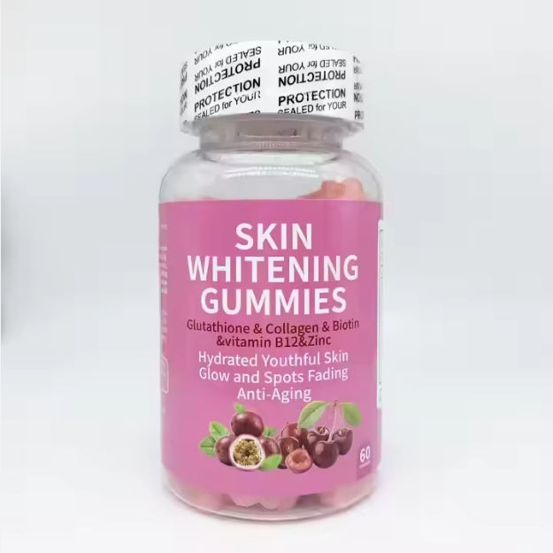 OEM Super Gluta Skin Whitening Gummies Vitamin Collagen Hair Skin and Nails Gummies Beauty Products Skin Whitening Gummies