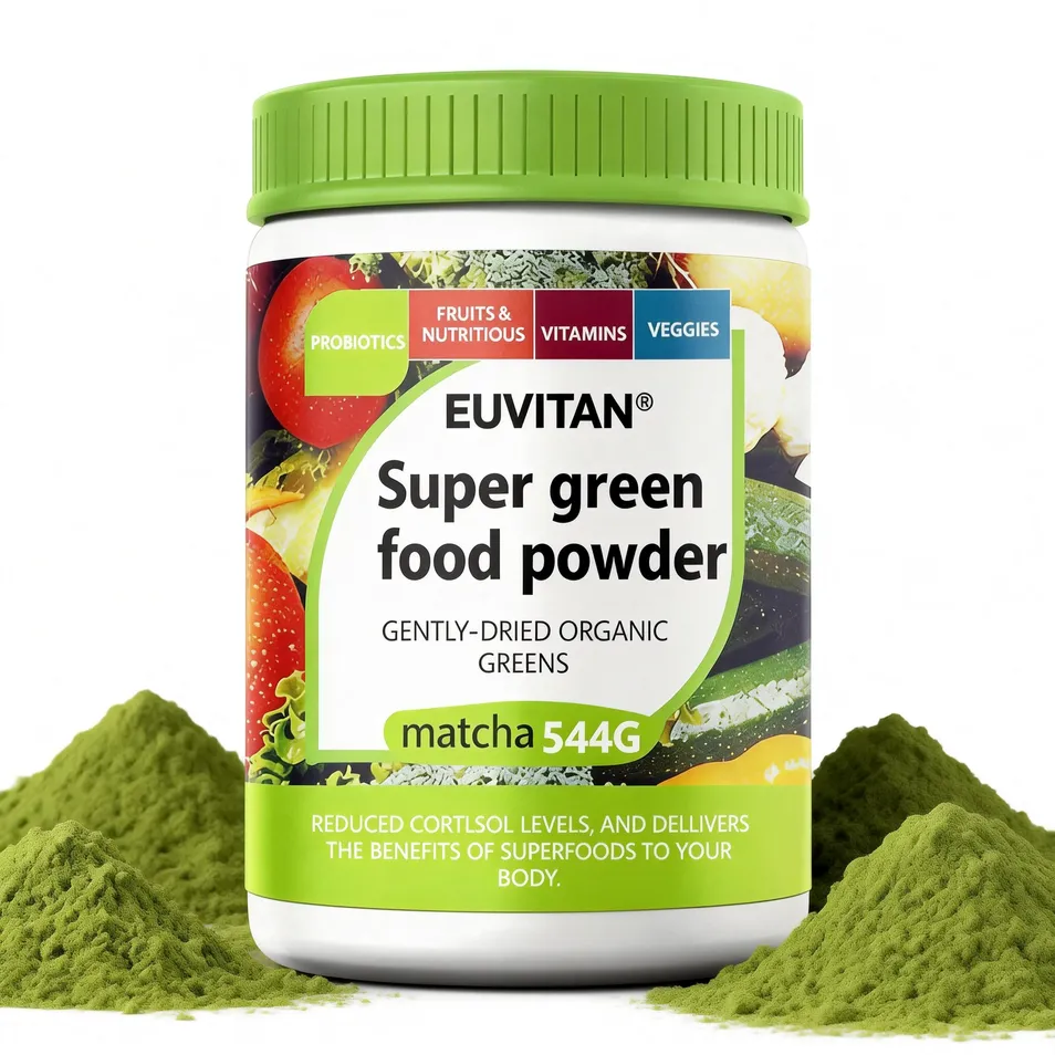 OEM Supply Super Green Digestive Enzymes Bloom Superfood Nutrition Smoothie Grass Greens Powder