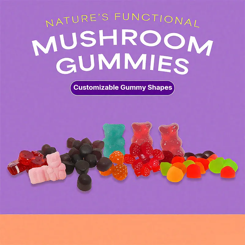 Immune Defense Cognitive Enhancement Vegan Ashwagandha Gummies and Lion's Mane Mushroom Gummies Supplement